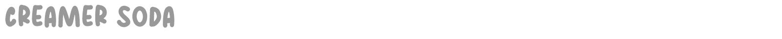Creamer Soda font preview